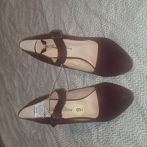 Never worn Plum block heels